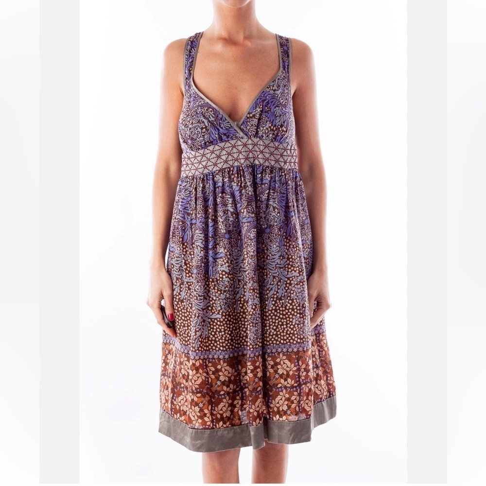 Johnny Was Multicolor Boho Mini Dress